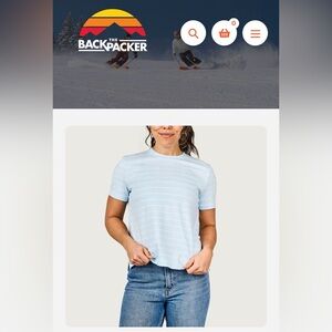 Marsh Wear Light Blue striped shirt